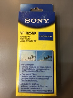 【ND 減光鏡 套組 】SONY 原廠 25mm 濾鏡 VF-R25NK 適用 DCR 系列 攝影機 錄影機