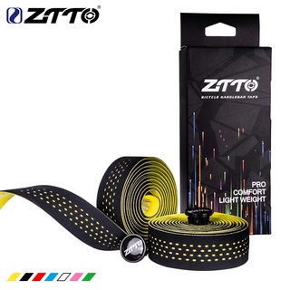 Ztto 公路自行車公路車酒吧膠帶 BD2 高品質震動阻尼 EVA PU 車把膠帶彩色包裝 + 2 條插頭