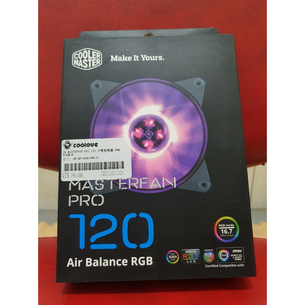 【pig_778 下單】Cooler Master MasterFan Pro 120 Air Balance RGB