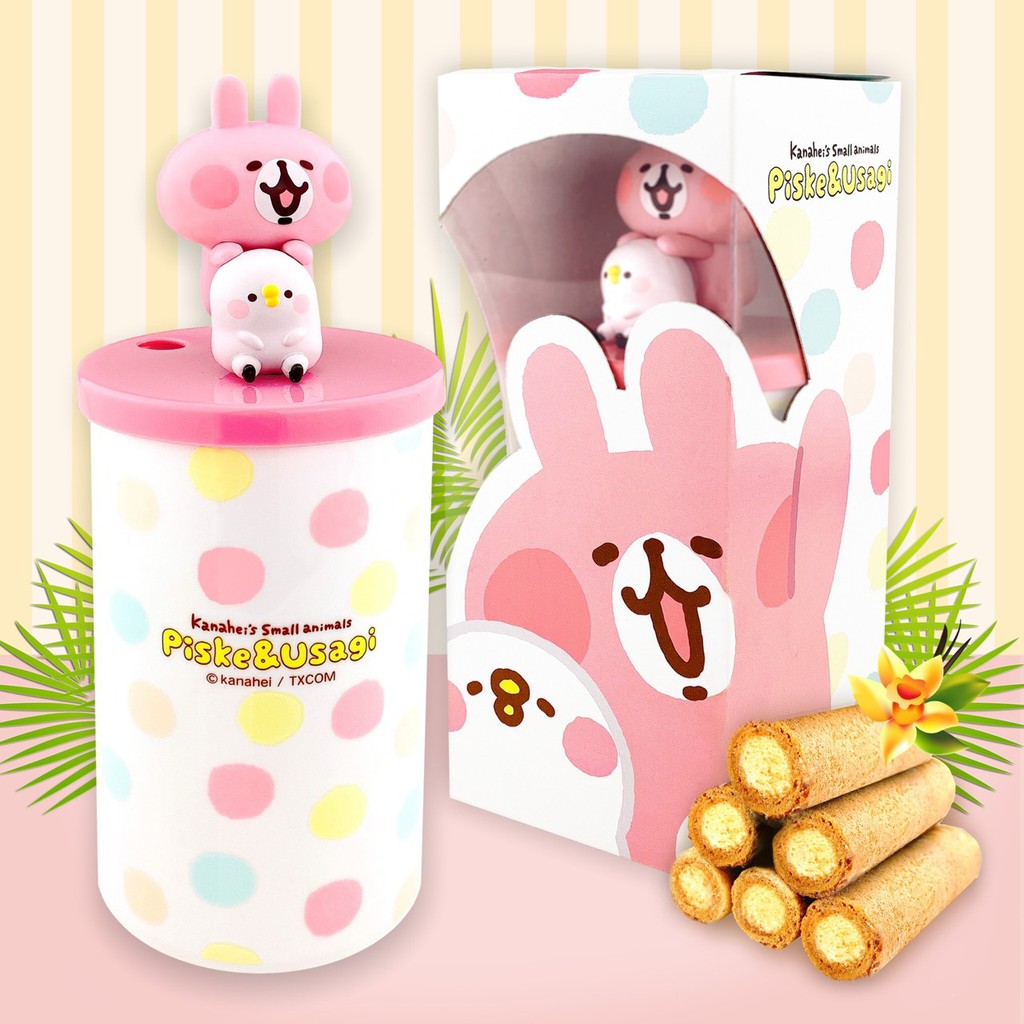 😉卡娜赫拉的小動物可愛造型捲心酥禮盒 正版授權 飲料杯包裝