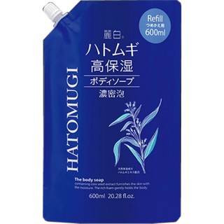 日本 熊野油脂 KUMANO 麗白高保濕濃密沐浴乳補充包 600ml