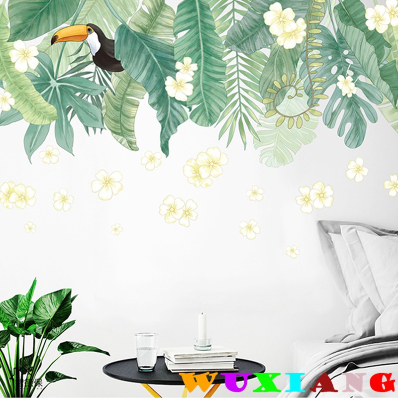 五象設計 壁貼 貼紙 牆貼 熱帶葉子 北歐清新 客廳臥室宿舍ins貼紙 房門植物花卉牆壁裝飾