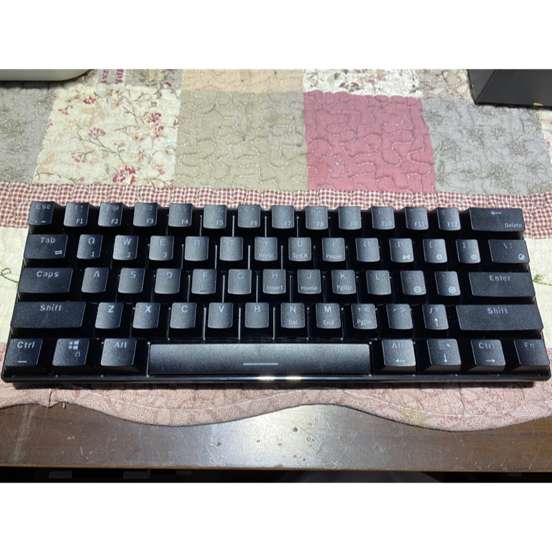 RK61 有線藍芽雙模 機械鍵盤 茶軸 橘色背光