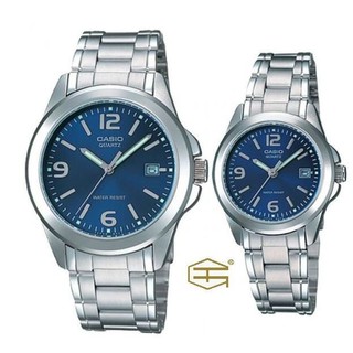 【天龜 】CASIO 時尚藍 經典 日期石英對錶 MTP-1215A-2A & LTP-1215A-2A