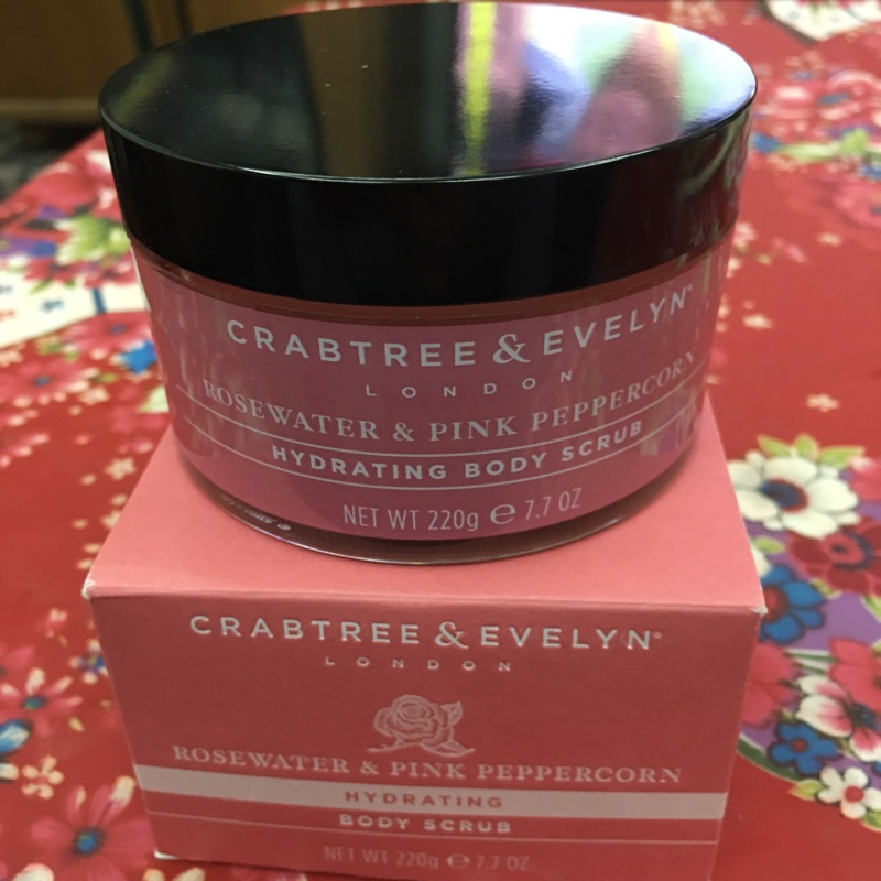 Crabtree & Evelyn 瑰珀翠 瑰柏翠 玫瑰粉椒保濕去角質220g 身體去角質 全新