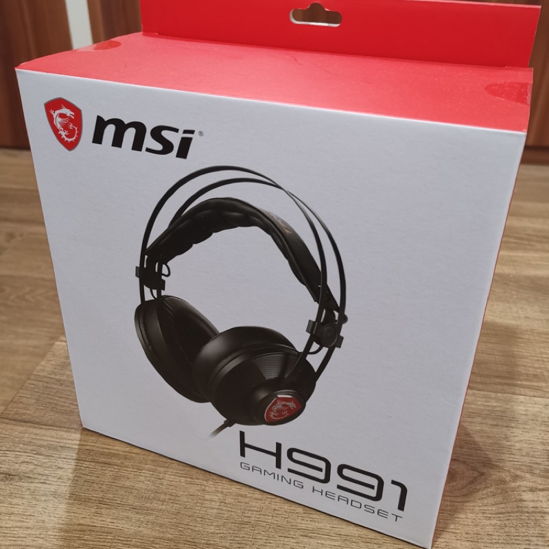 MSI 微星 H991 GAMING HEADSET 電競耳機/有線耳機/耳麥/耳機麥克風/耳罩式 全新盒裝 蝦皮購物
