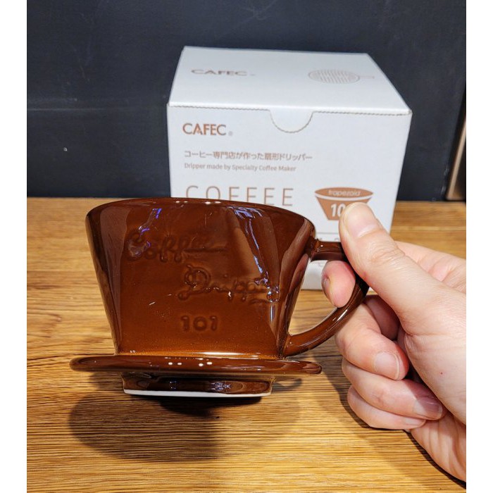 【多塔咖啡】日本 三洋產業 101濾杯 G-101柑橘色/咖啡色 1~2杯 田口護設計 有田燒濾器 扇型濾杯