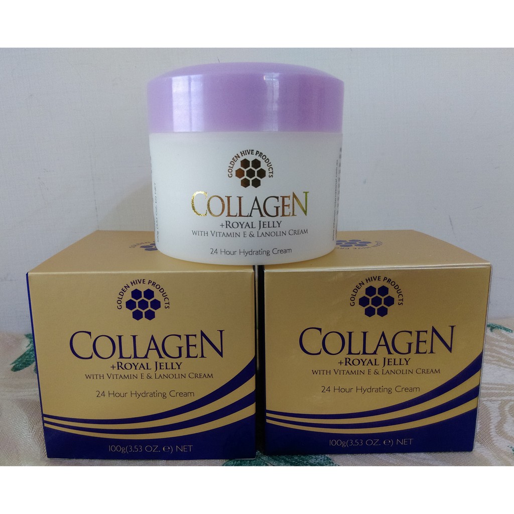 3罐1000元+免運 澳洲 Golden Hive 膠原蛋白+蜂王乳 長效保濕霜 100g