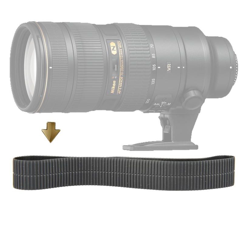 Rubbe Ring for Nikon AF-S70-200mm f/2.8G ED VR II 黑六 前外皮