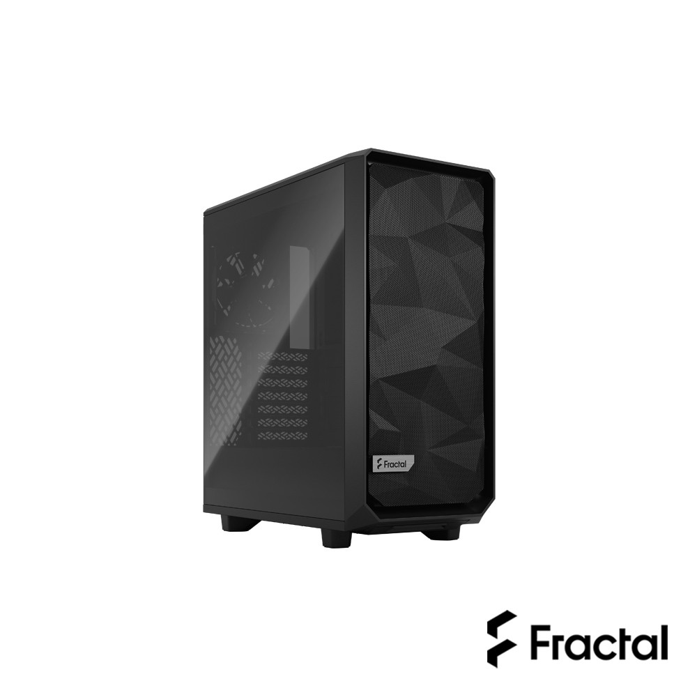 Fractal Design Meshify 2 Compact Black TG 機殼 淺色透側 黑色 官方旗艦館