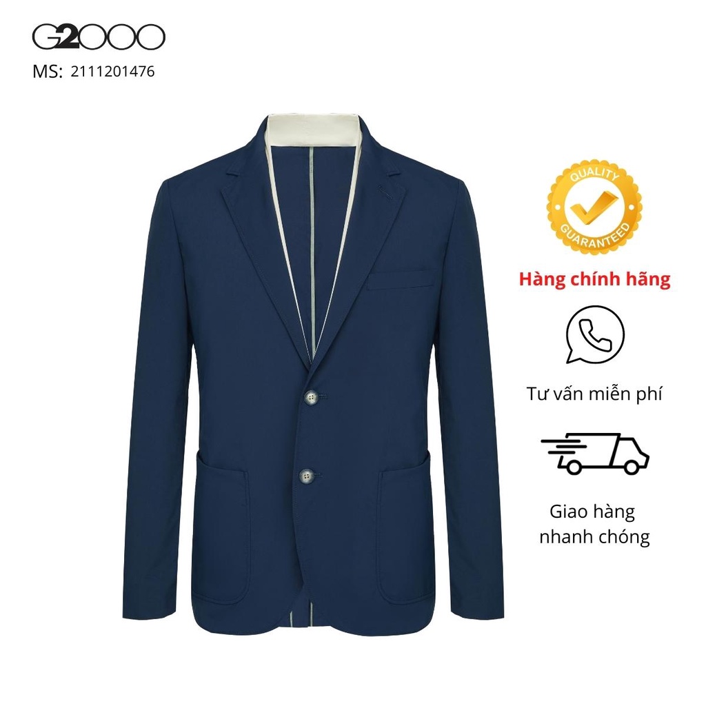 男士夾克(西裝外套)寬鬆版型 G2000(21112014)) 2色-奶油白/黑藍