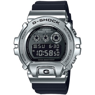 【CASIO】卡西歐 G-SHOCK 嘻哈金屬電子手錶 GM-6900-1 台灣卡西歐保固一年