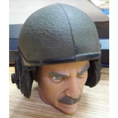微型 1/6 比例士兵油輪飛行員頭盔 12 英寸可動人偶
