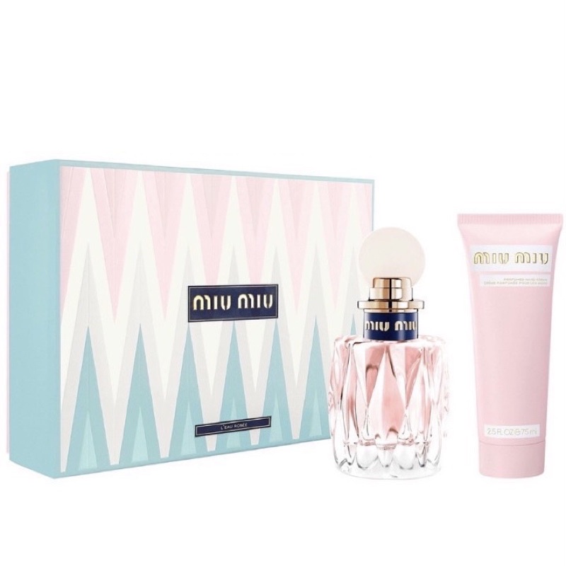 ❤️Miu Miu 粉色嬉遊女性淡香水禮盒（淡香水100ml+護手霜75ml)❤️少女香 女生香水 情人節禮物 送禮