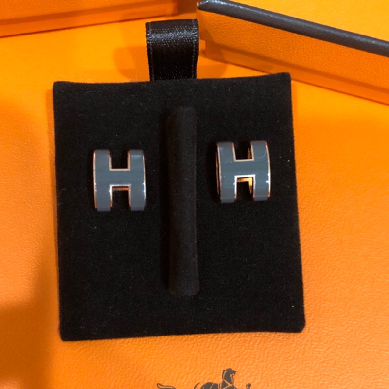 Hermes h pop 經典H耳環 圓型款 全新正品