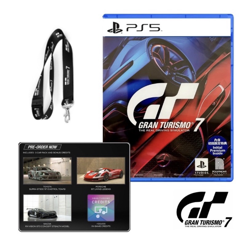 【單售初回特典】出貨皆贈：25週年紀念吊繩 PS4 PS5 跑車浪漫旅7 25週年紀念 GT7/ GT SPORT 中文