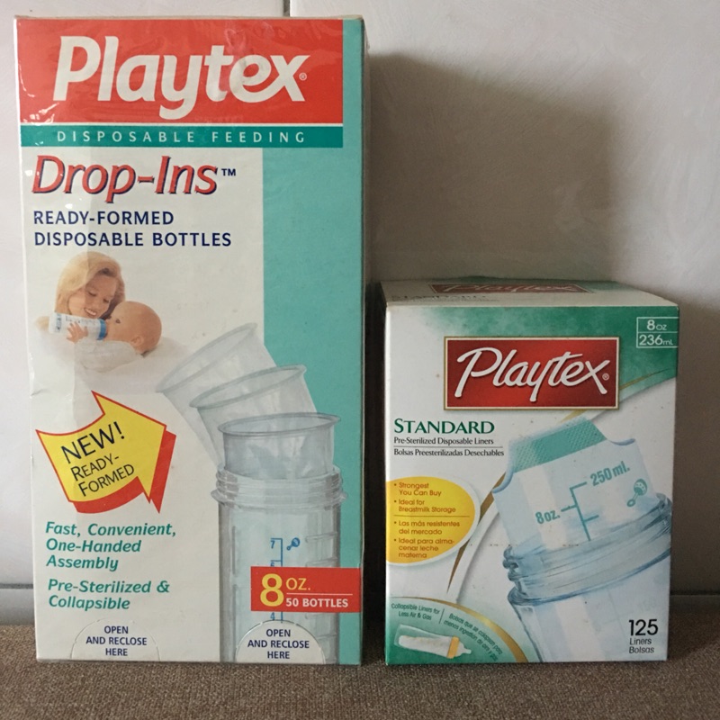 Playtex拋棄式免洗奶瓶內袋