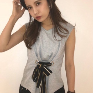 one way腰綁帶棉質上衣 轉賣乖in JP