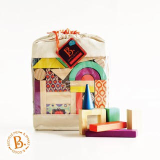 美國 B.Toys 屋啦啦木積木 公司貨
