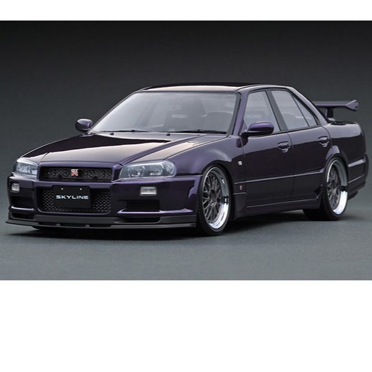 [全新品未拆封] 1/18 Ignition model Nissan Skyline R34 TURBO BBS 午夜