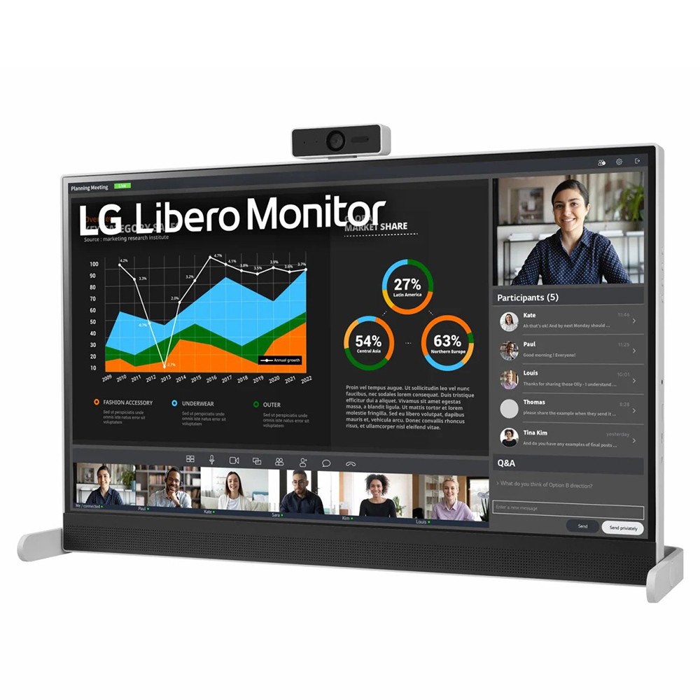 LG 樂金 27BQ70QC-S 27吋Libero自由機(Type-C/可壁掛/FHD視訊鏡頭) 現貨 廠商直送