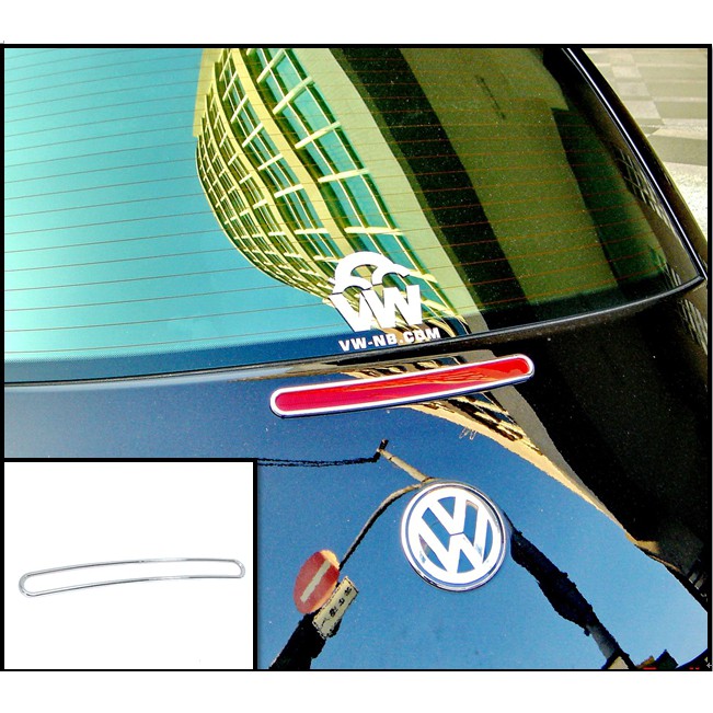 圓夢工廠 VW 福斯 金龜車 Beetle 1999~2005 1代 改裝 鍍鉻銀 尾門 後車箱 煞車燈框 停車燈框