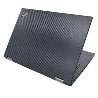 【Ezstick】Lenovo ThinkPad YOGA 260 黑色卡夢紋機身貼 (上蓋+鍵盤週邊+底部貼) 共三張