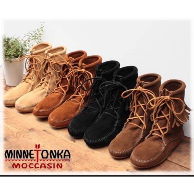 Minnetonka莫卡辛 tramper boots 流蘇靴