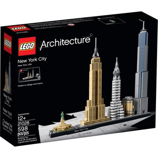 【樂GO】絕版樂高 LEGO 21028 紐約市 建築系列 帝國大廈 自由女神 地標 建築 禮物 收藏 樂高正版全新