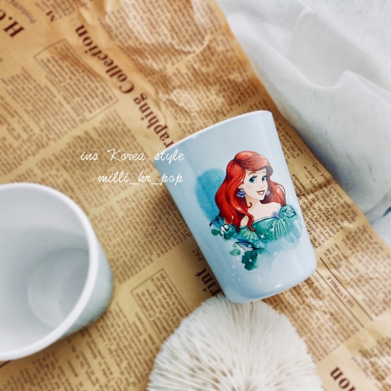 【米粒森】韓國大創 美人魚杯子 水杯 迪士尼 迪士尼公主水杯
