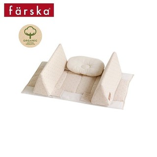 日本 farska 基本型貼身防翻枕床中床-有機棉【廠商指寄】【安琪兒婦嬰百貨】