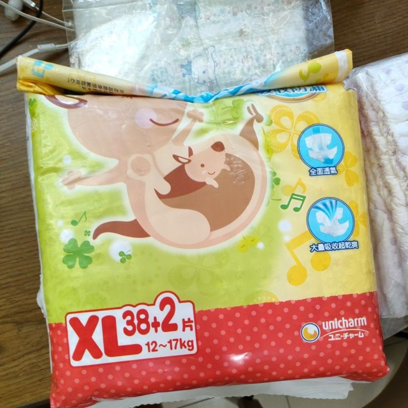 活潑寶寶尿布XL 半包+5片
