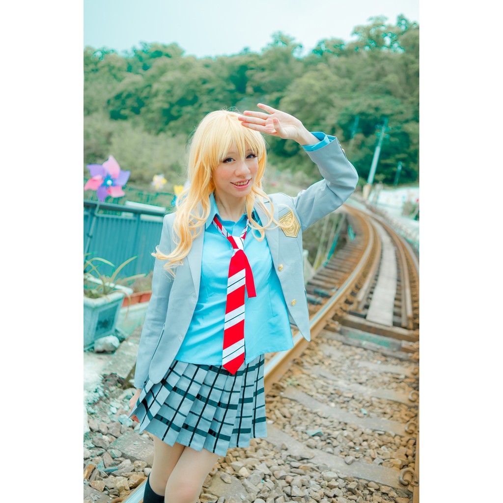 Cosplay 四月是你的謊言 君噓 宮園薰 澤部椿 制服cos服出清 蝦皮購物