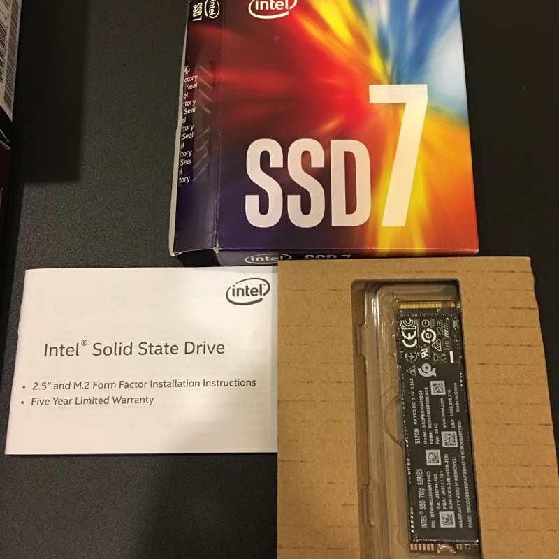 【如約_WenSir】SSD- Intel 760P 512GB M.2 PCIe 2280