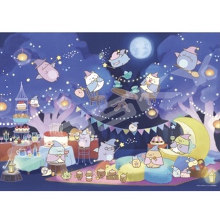 日本進口拼圖500片 角落生物 藍色月夜的魔法之子 月夜下