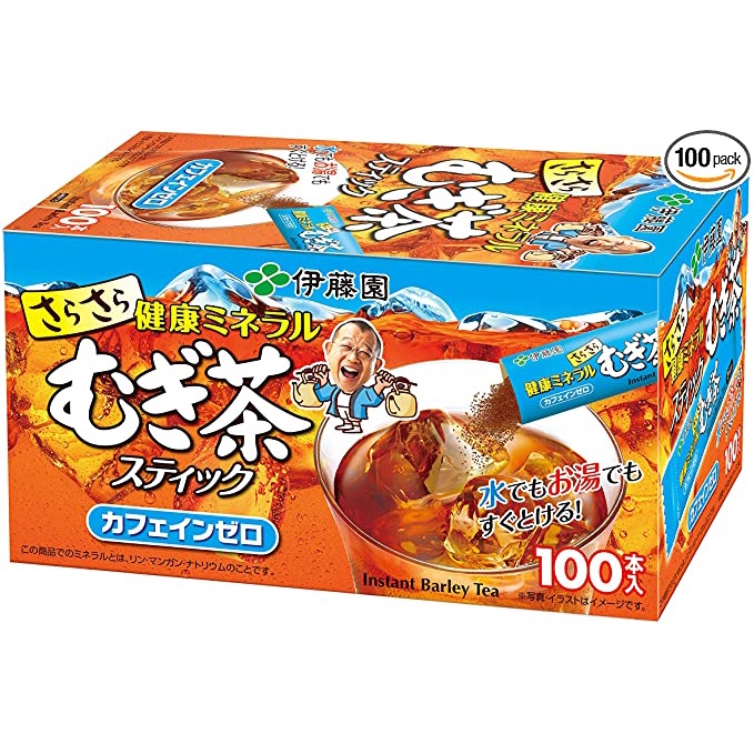 日本直送 伊藤園 光滑健康的礦物大麥茶 0.8g x 100本（棒型）