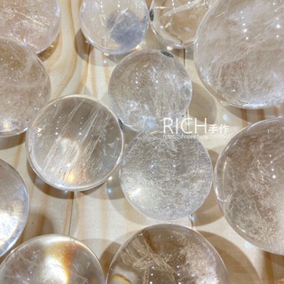 【Rich手作】天然 白水晶球 水晶球 透亮 白水晶 水晶 平常磁場 淨化空間 現貨在台
