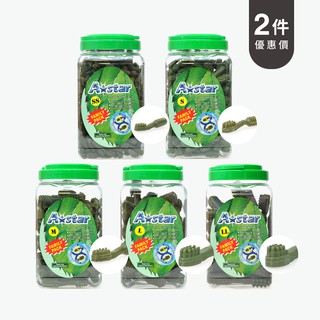 【阿曼特】AStar Bones 多效雙頭潔牙骨桶裝 家庭號1250g 2入