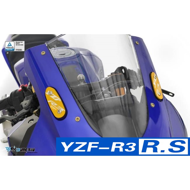 【R.S MOTO】YAMAHA YZF-R3 YZFR3 2019年新款 後照鏡飾蓋 DMV