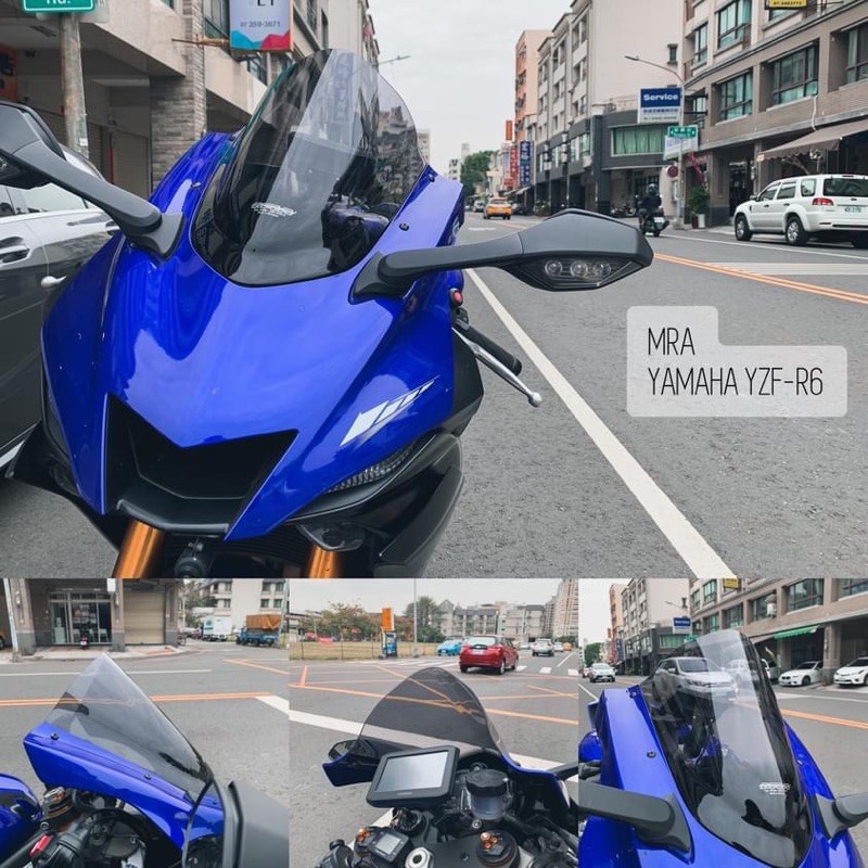 德國 MRA YAMAHA YZF-R6 R6 17-20 高角度 競賽 風鏡