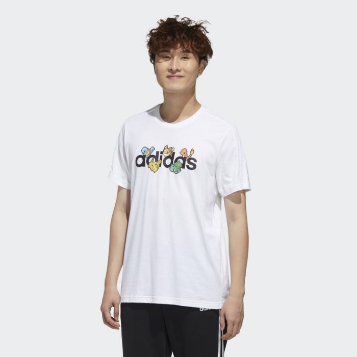 Adidas 神奇寶貝畫素短T Pokemon Pixeled Tee 白色 寶可夢 FM6030