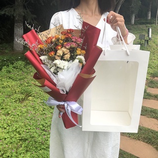 🐼大熊派對🎁禮盒永生花乾花滿天星玫瑰真花花束生日禮物送男女朋友閨蜜情人節 禮物 永生花 禮盒 乾花