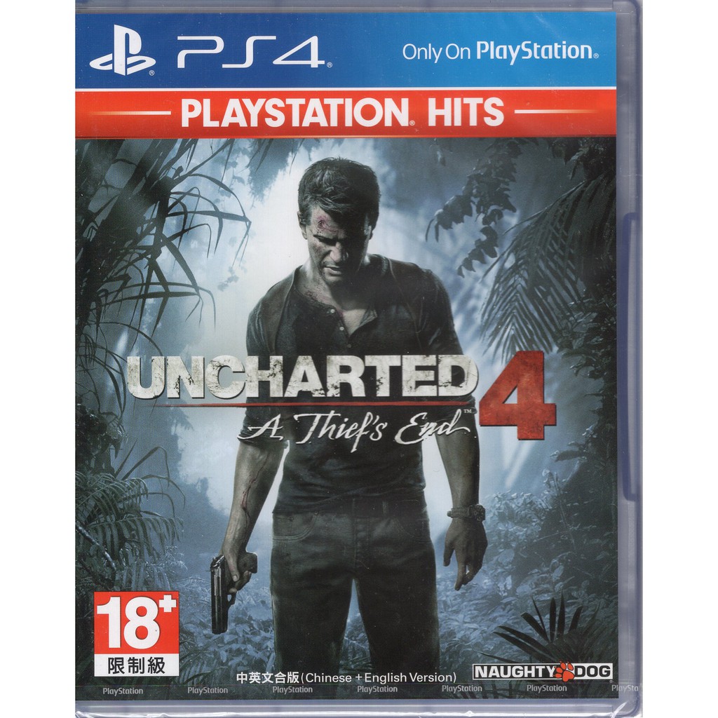 PS4 遊戲PlayStation Hits 秘境探險 4 盜賊末路 Uncharted 4 中文亞版【魔力電玩】