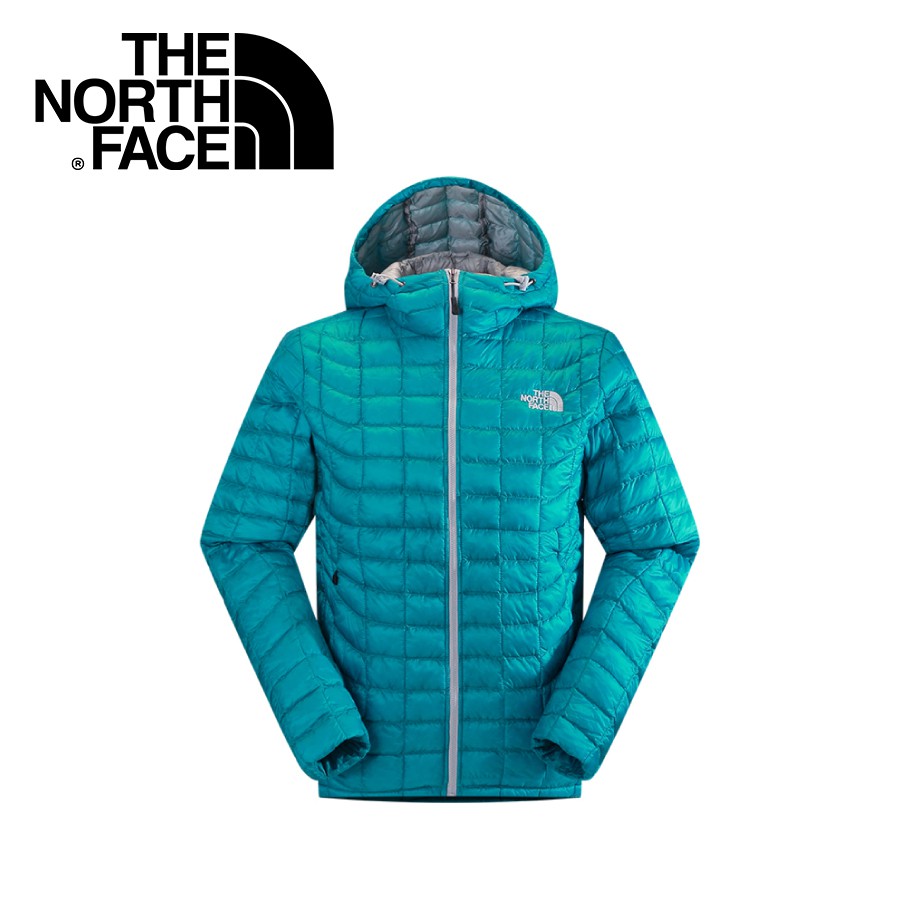 【The North Face 男 ThermoBall暖魔球 保暖兜帽外套 瓷釉藍】 C938/暖魔球外套/悠遊山水