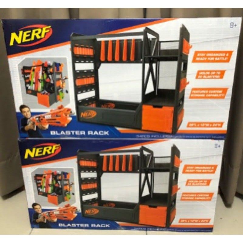 全新現貨最後一組 玩具反斗城 可面交 Nerf 原廠專屬收納架 Elite Blaster Rack 儲物架 槍架 槍櫃