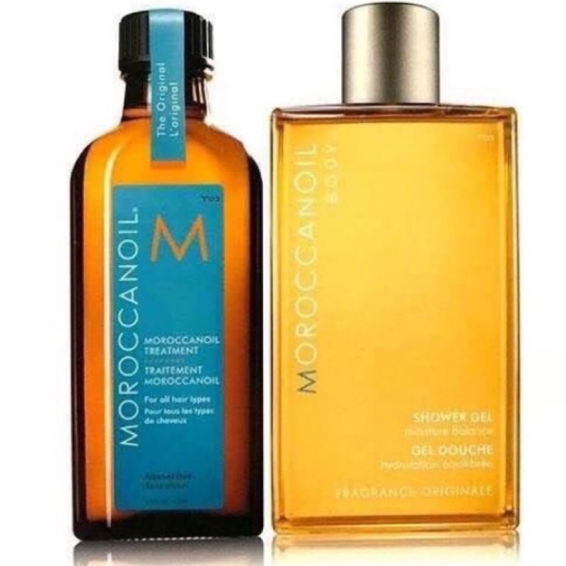 Moroccanoil-摩洛哥優油護髮油(125ml)+沐浴凝膠經典禮盒(250ml)