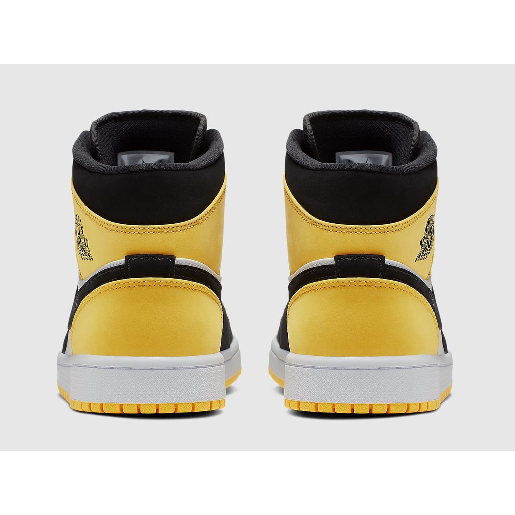 nike air jordan 1 mid yellow black