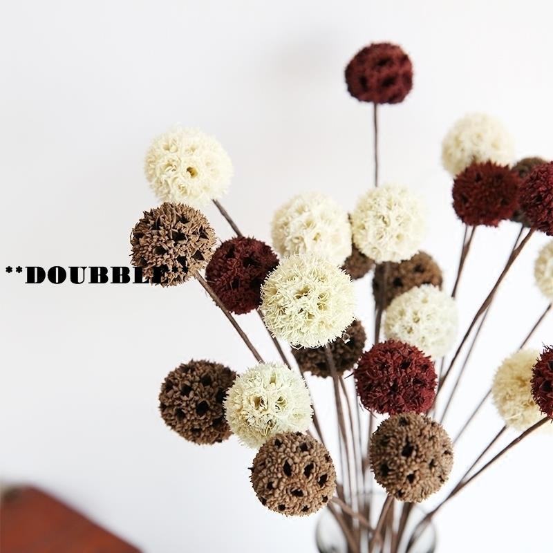 Doubble 松果花插花干花真花花束家居擺設小清新文藝餐桌裝飾diy創意干果 超取請聊聊我 預購 蝦皮購物