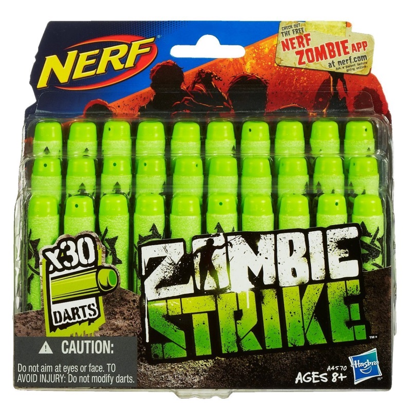 🌟NERF 打擊者系列 打擊者子彈補充包（30入）🌟Zombie（子彈 菁英子彈 吸盤子彈 夜光 彈夾 彈匣組 靶桶