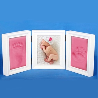 寶寶嬰兒手腳印泥DIY自製紀念相框/週歲滿月禮